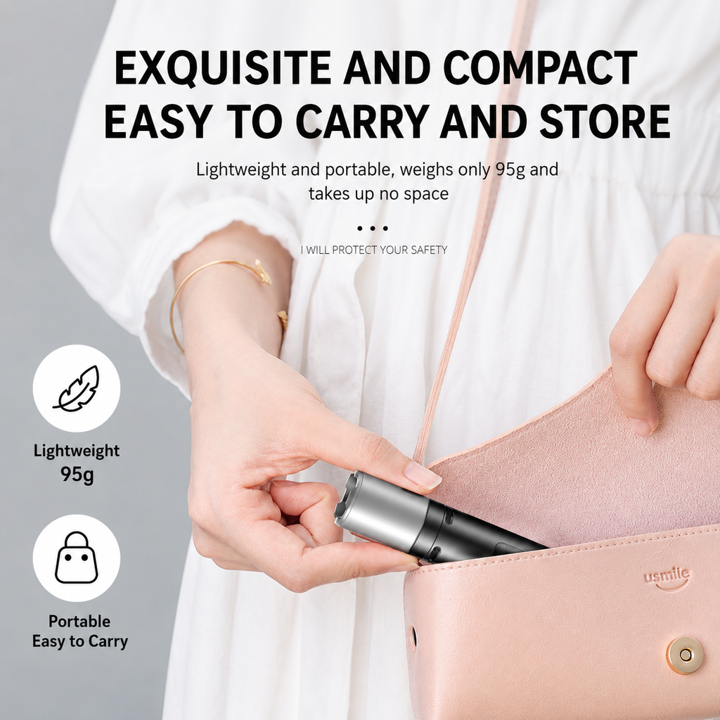 Flashlight with a stun feature, great fo self-defense, easy to carry