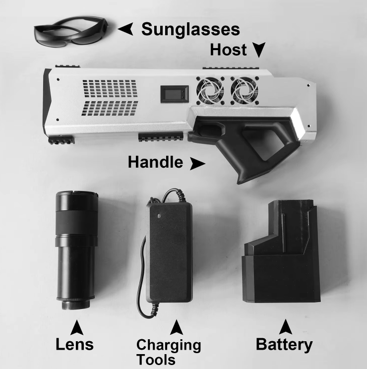 LQ21-1000 Basic Version DIY Handheld Laser Obstacle Remover and Igniter, 100M Range, 1000W High-Power Machine, ODM Customization