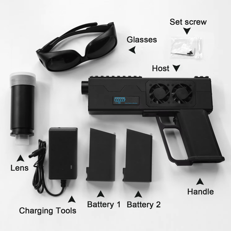 JGX12-130 Custom Handheld DIY Laser Toy (Black Two Battery)