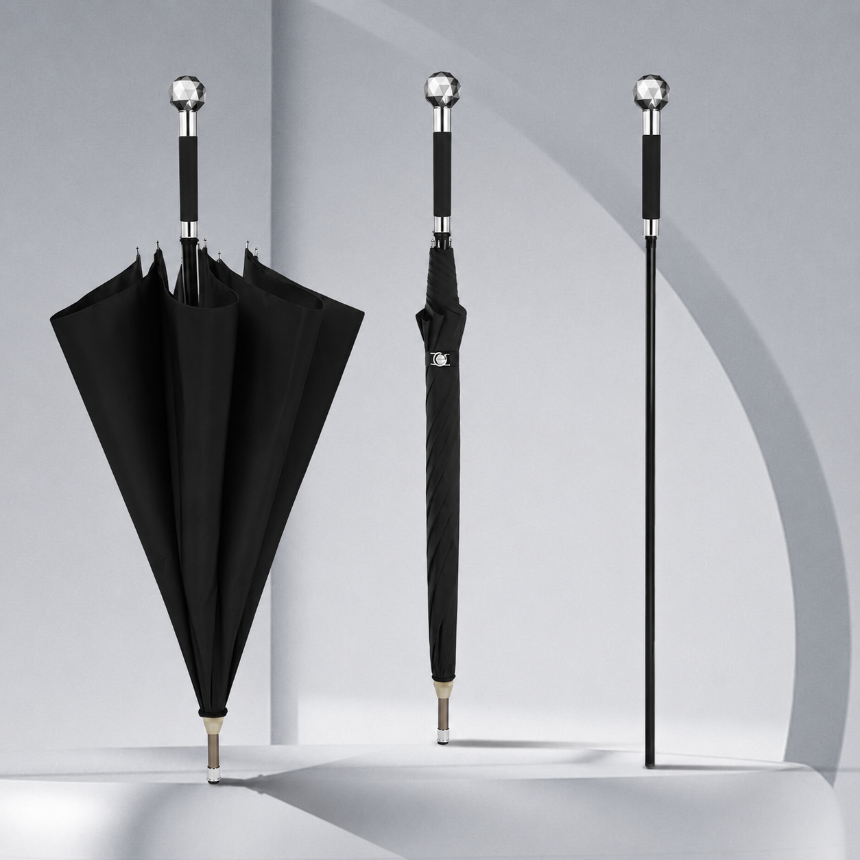 Luxury Umbrella with Diamond-Shaped Handle Model 304