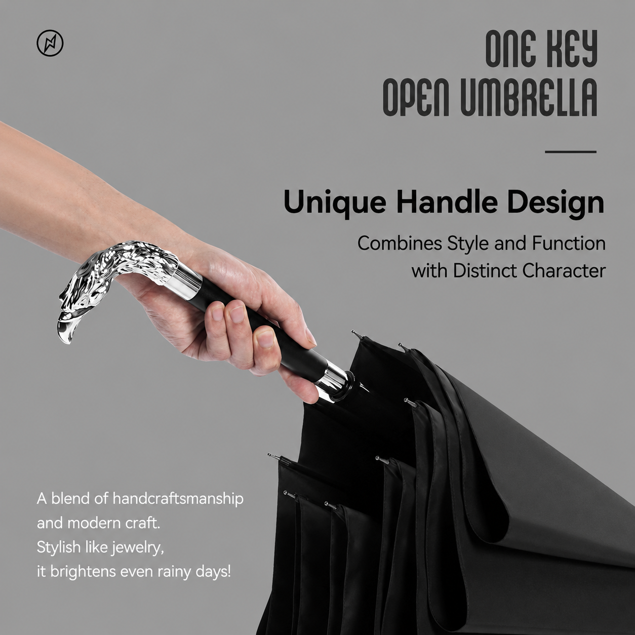 Luxury Umbrella with Eagle Handle Model 302