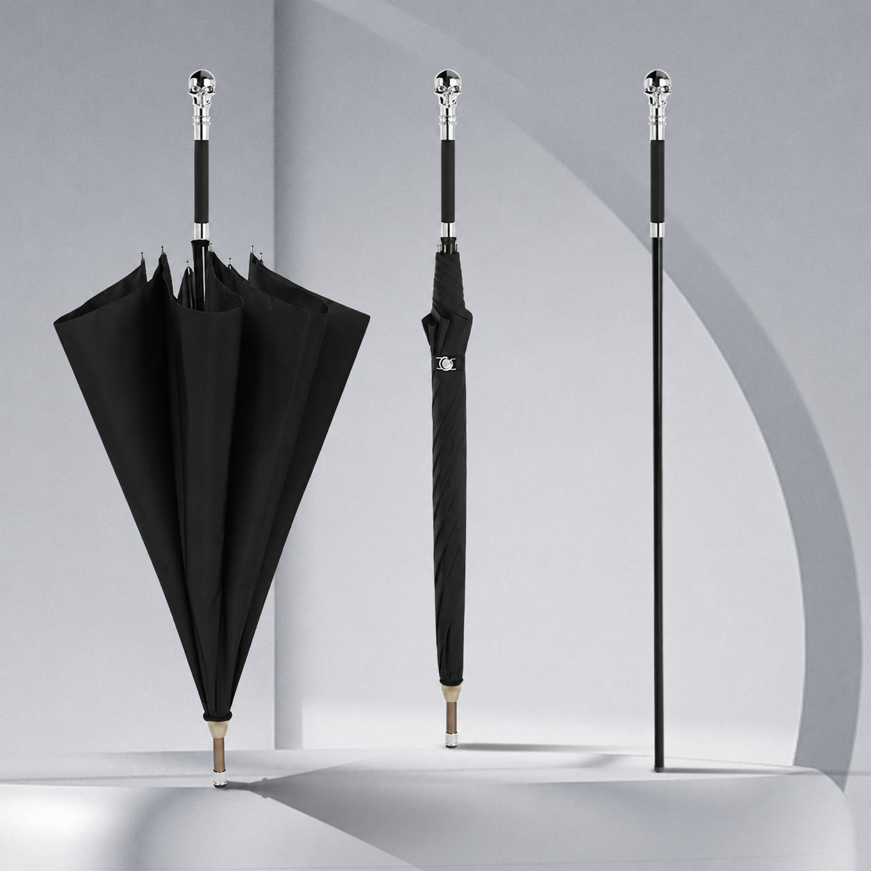 Luxury Umbrella with Skull Handle Model 301