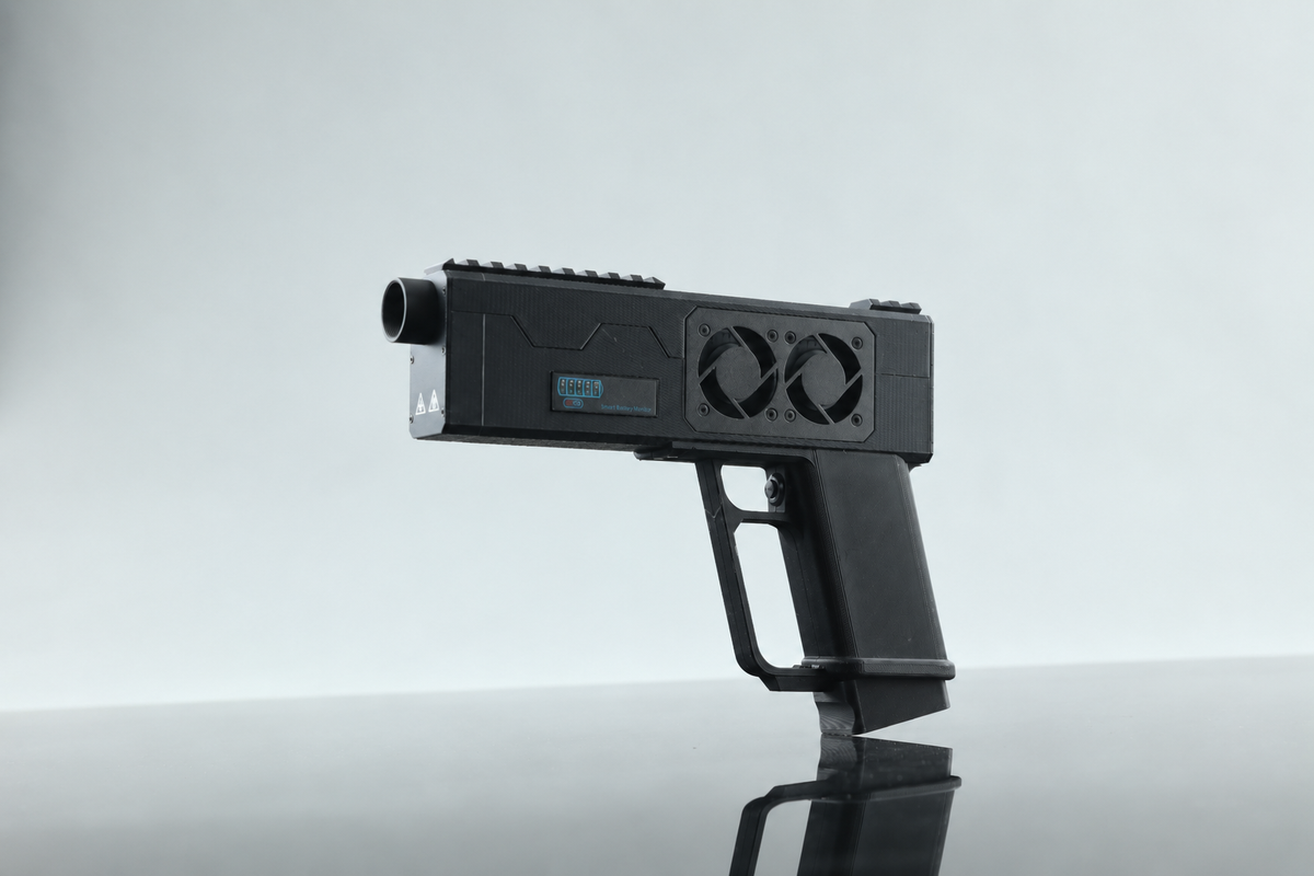 JGX12-130 Custom Handheld DIY Laser Toy (Black Two Battery)