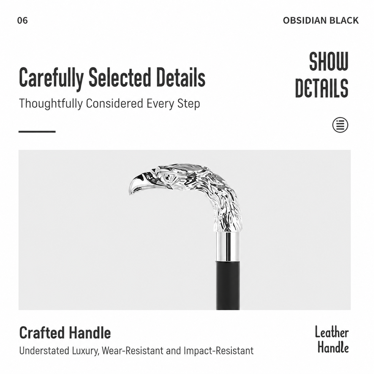Luxury Umbrella with Eagle Handle Model 302