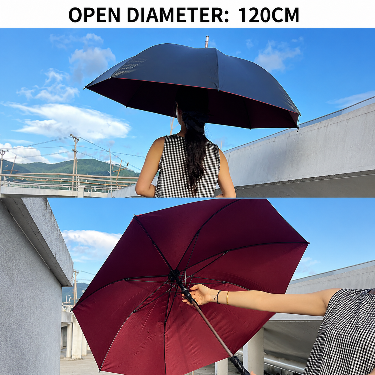 Umbrella with Removable Metal Rod Model 101