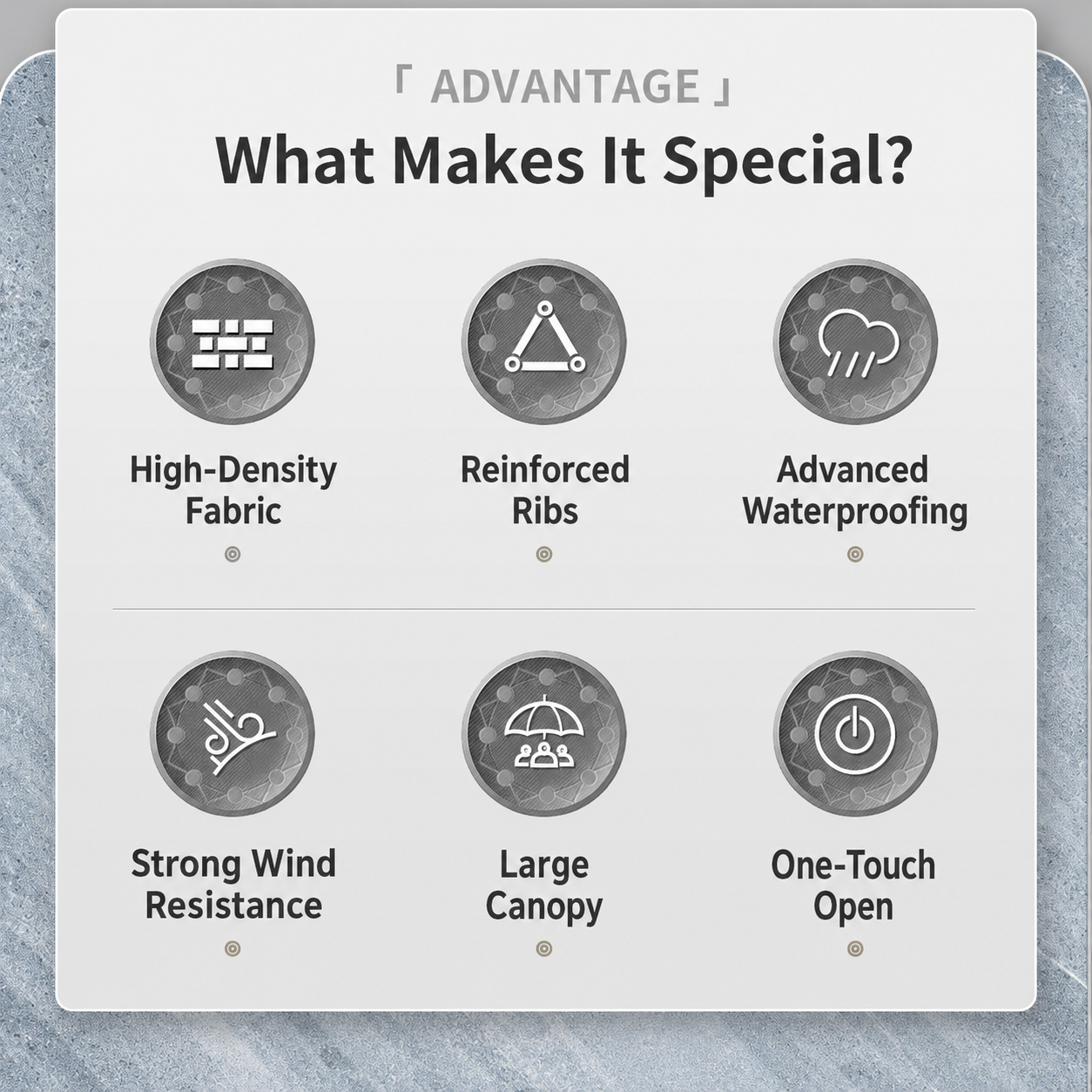 Luxury Umbrella with Eagle Handle Model 302