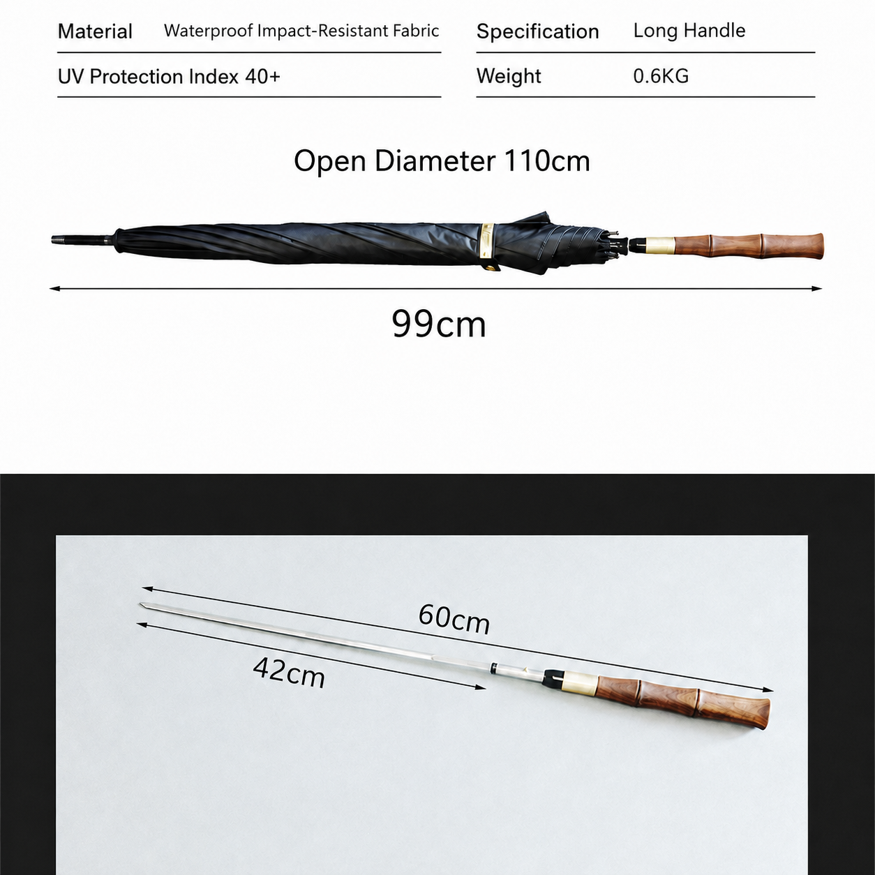 Chinese Antique Style Umbrella Decorative Sword Model 104